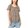 QS s.Oliver 2181029 - Camicia da Donna a Maniche Corte, Marrone, 42