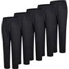 MISEMIYA Confezione da 5 Pezzi - Pantaloni Sanitari Unisex Vita Elastica UNIFORMEES Sanitari 5-8312