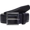 Tommy Hilfiger Uomo Cintura Hudson Leather 3,0 cm Cintura in Pelle, Blu (Space Blue), 100 cm