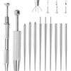 Pluvyze 11 Pezzi Taper Piercing, Aghi Per Piercing, Strumenti Per Piercing Di Apertura E Sostituzione Per Orecchio/Naso/Labbro/Pancia/Capezzolo/Lingua