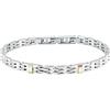 Morellato Bracciale Uomo in Acciaio, Oro 750, Collezione GOLD, Dettagli Dorati - SABY19