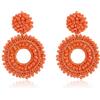Joya Love Grandi orecchini boho da appendere per donne tessuti a mano Vantage orecchini leggeri con perline regali alla moda gioielli
