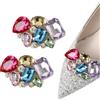 UAIAGM 2 clip per scarpe da donna decorative brillanti multicolore spilla accessori per tacchi glitter clip su ornamenti per scarpe gioielli per donne per pompe ed elegante decorazione per scarpe,