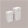 RICICLA FACILE Set Cestini Pattumiera Automatici con Sensore 9Lt + 15Lt Bianco JAH6216+JAH6217