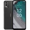 Nokia Smartphone C32 6,5 HD+ con 3 GB RAM/64 GB ROM, Android 13, fotocamere 50 MP/8 MP, autonomia della batteria di 3 giorni, retro in vetro temperato, classificazione IP52, doppia SIM - Grigio