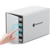 Yottamaster 5 Bay Case per Disco Rigido,Supporto 5X22 TB 2,5/3,5 SATA I II III HDD/SSD, Alluminio Box Esterno Hard Disk con Ventilatore Silenzioso da 80 mm