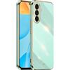 EASSGU [Telaio Elettrolitico Custodia per Samsung Galaxy A26 5G / Samsung Galaxy A26 (4G) (6.7 Inches) Cover Protettiva in Morbido Silicone TPU - Verde