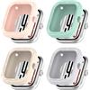 Bdsidy Silicone Custodie Compatibili con Xiaomi Redmi Watch 5 Smartwatch, Protettive in TPU Cover Morbido Shell Accessori per Xiaomi Redmi Watch5 Accessori per Smartwatches (Rose+Vert+Beige+Gris)