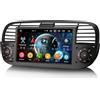 erisin 7 8-Core Autoradio Android 16 per Fiat 500 500C 500S 500E Wireless Carplay