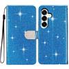 SEHEYA Cover per Samsung Galaxy A53 5G Custodia Portafoglio a Libro Brillantini Diamante Fibbia Chiusura Magnetica Borsa Glitter PU Pelle Porta Carte Cavalletto Caso, Blu