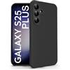 N NEWTOP Cover Compatibile per Samsung Galaxy S25 Plus, Custodia TPU SOFT Gel Silicone Ultra Sottile Flessibile Case Posteriore Protezione Fotocamera Anti Urto Guscio Scocca Colorato Fina (Nero)