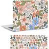FFBOFFC Custodia Compatibile per MacBook Neo da 13 pollici Modello 2026 (A3404) con chip A18 Pro, Plastica Rigida Protettiva Cover & Tastiera Copertina, Fiori rosa e blu