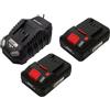 Generisch Parkside 1 caricabatterie da 20 V 4,5 A + 2 batterie intelligenti da 4 Ah - adatto per la serie X20 V Team