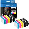 NINETEC 364XL Set di cartucce d'inchiostro di ricambio per HP 364 XL Deskjet 3520 3070A 3524 3522 OfficeJet 4620 4622 Photosmart 5520 5510 5515 5524 6520 Nero/ciano/magenta/giallo 100 -Pac