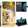SEHEYA Cover per Samsung Galaxy A33 5G Custodia a Libro con Bello Motivo 3D Pieghevoli Borsa Portafoglio Flip Case 3 Tasche Interne Fibbia Magnetica Caso, Cane