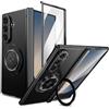 XKchatpt Custodia magnetica pieghevole per Samsung Galaxy Z Fold 8 Ultra, supporto girevole a 360°, con protezione cerniera e schermo anteriore, colore: Nero
