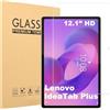 Caweet Pellicola proteggi schermo per Lenovo Idea Tab Plus 12.1 (modello 2025) in vetro temperato durezza 9H e chiarezza HD