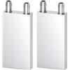 Clyxgs - Blocco di Raffreddamento ad Acqua, in Alluminio, per dissipatori di Calore liquidi, 40 mm x 40 mm x 12 mm, 2 pz Argento Argento 40 * 80 * 12
