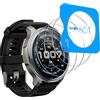 Vanrain Vetro Temperato per Amazfit Balance 2, 3 Pezzi Pellicola Protezione Schermo con Telaio di Allineamento Automatico, Durezza 9H HD Definizione Anti Graffio Niente bolle