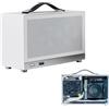 Generico Case PC ITX Portatile - Acciaio SPCC Lega Alluminio 312x135x193 Mm, Chassis Mini Slim, USB 3.0 Type-C, Supporta Scheda Madre ITX, Alimentatore, Drive 2,5/3,5, Desktop Compatto
