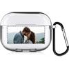 QIHENGPLUS Cover personalizzata per foto Compatibile con Apple AirPods Pro, copertina morbida personalizzata con la tua immagine e testo (Chiaro)