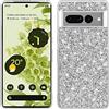 BLOTECH Cover Brillantini per Google pixel 8 Backcover Glitter Ultra Sottile Bling Custodia in Silicone Morbido TPU Shockproof Coperture Bumper Gel Soft Custodia Lucciante Google pixel 8,Argento