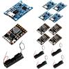 VISSQH 5 pcs Micro USB 5V 1A 18650 modulo caricabatteria al litio con doppia funzione di protezione+5 pcs 5V 2A Modulo integrato di scarica di carica+5 pcs portabatteria 18650