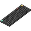 nuphy Air100 V3 - Tastiera meccanica wireless a basso profilo, 99 tasti, layout 100%, struttura guarnizione con pulsante, hot swap, RGB, supporta Bluetooth/2,4 GHz/USB-C (layout americano)