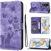 LSPCASA Cover Per Honor 90 5G 6.7 Materiale In Pelle PU Cover Honor 90 Con Slot Per Schede Reticolo Della Farfalla Del Gatto custodia honor 90 Viola