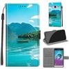 TOMYOU Cover per Samsung Galaxy J3 2016, barca | Antiurto Protettiva Portafoglio, Slot per Schede, Magnetica, Custodia in Pelle PU, Libro Flip,Funzione Stand