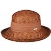 Seeberger Dilara Cappello in Paglia Donna - Berretto con Risvolto da Sole pistagna Primavera/Estate Estate - Taglia Unica Marrone