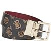 GUESS Cinta donna Guess hensely 4G logo pelle marrone multilogo/ rosso CS22GU10 BW7569VIN35 M