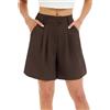 Enjyam Pantaloncini Classici Donna Pantaloncini Eleganti da Abito Estate