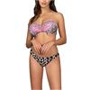 F**K EFFEK Donna Bikini Fascia 82% PL 18% EA F22-0641 L Multicolore Fantasia X1
