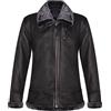 Infinity Leather Giacca da Pilota da Aviatore in Vera Pelle di Montone RAF B3 da Uomo