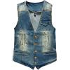 TienNew Uomo Gilet,Giacca Denim Uomo Vintage Cappotto Jeans Senza Maniche Giacca Giubbotto Smanicato Vest