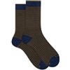 Gallo Calze corte uomo blu righe windsor