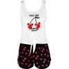 Nada Home Pigiama Corto Donna Disney Mickey Mouse Canotta e Pantaloncino in Cotone 4971