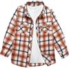 JACKETOWN Camicia Camicia da Bambino a Maniche Lunghe a Quadri per Bambini Camicia Casual per Bambini Camicie in Cotone Camicia per Bambini con Taschino sul Petto