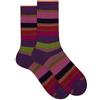 Gallo Calze corte uomo viola righe multicolor