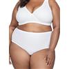 BeMyco Set 2 Mutande Donna Cotone 100% - Slip Donna Cotone Vita Media Taglie Forti Made in Italy Culotte Elasticizzate Bianche e Nere (IT, Testo, 3XL, Plus, Regular, Plus Size, Bianco)