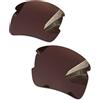 Combine8 Ploarized - Lenti di ricambio per occhiali da sole Oakley Flak 2.0 XL OO9188, colore: Marrone