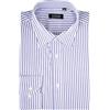 Coveri Camicia classica collo italiano in puro cotone fantasia a righe, Blu notte L