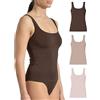 Risalti Canotta Donna Spalla Larga in Microfibra Senza Cuciture 3 Pz | Canottiera Donna Intimo Elasticizzata, Top Traspirante Senza Etichette, Tessuto Morbido e Delicato, Made in Italy