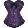 Generico Corsetto Donna Elegante Corsetto Nero Bustino Shapewear Lingerie Lace Waist Push Up per La Vita, Stringivita Modellante Dimagrante Pirata, per Halloween, Carnevale E Feste