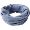 Prettystern scaldacollo tubolare sciarpa ad anello donna di 100% Cachemire Lana sciarpa tubolare Uomo collo di Cashmere Unisex Blu denim