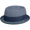 LIPODO Ennario Cappello Pork Pie Paglia Screziato Multicolore Prodotto in Italia Uomo Primavera Estate