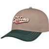 Stetson 1865 Cappello Script Donna/Uomo - Cappellino da baseball in cotone con visiera per estate/inverno, Beige-Verde, taglia unica