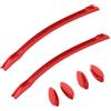 SAUCER Kit di ricambio per naselli e gommini per occhiali da sole Oakley Plazma OO9019 | Occhiali da sole Plazma Asian Fit OO9019A - Rosso