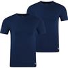 Polo Ralph Lauren Maglietta intima da uomo a maniche corte girocollo, confezione da 2 pezzi, Taglia: XXL, Colore: 2PK Navy/Navy 004